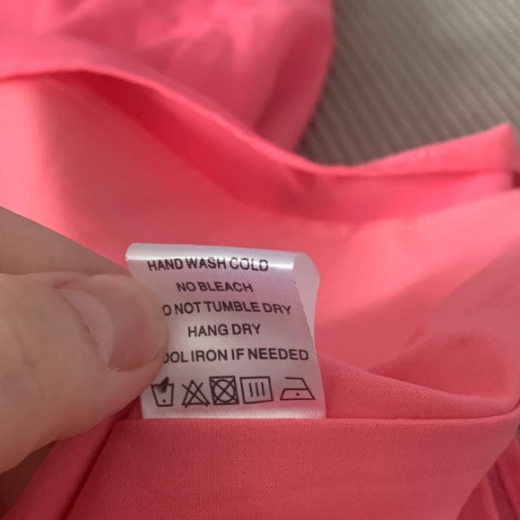 More to come size large REVOLVE Bright Pink Mini Dress Barbie square short sleev - Picture 10 of 11